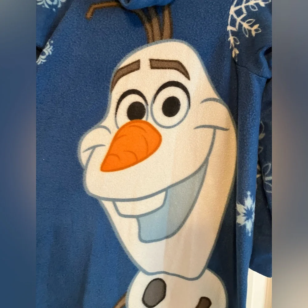 Disney Olaf character Snuggie Frozen open robe snowman blue winter gift kids